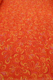 abstract floral orange