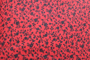 calico red with black flowers