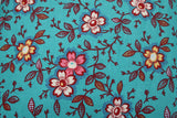 happy floral turquoise