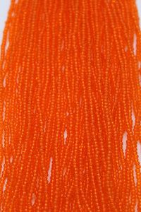 Czech size 11 transparent orange