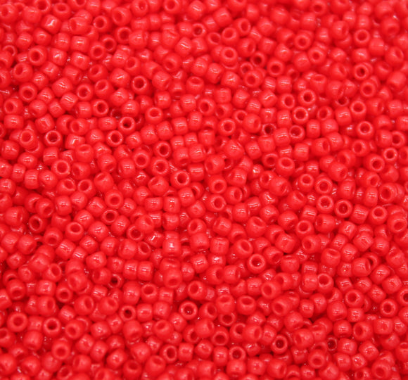 toho seed beads size 11 opaque red