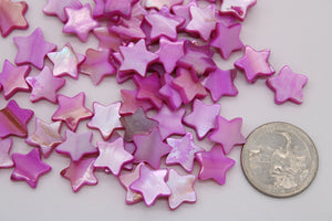 shell pink star bead