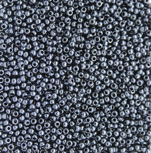toho seed beads size 11 metallic hematite