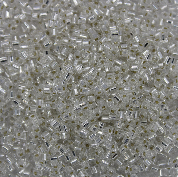 toho seed beads size 11 silver lined clear crystal