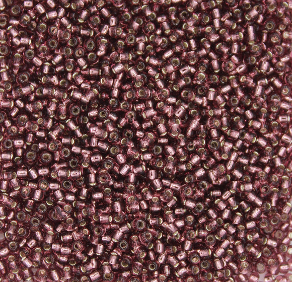 toho seed beads size 11 silver lined amethyst