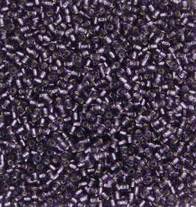 toho seed beads size 11 silver lined lavender